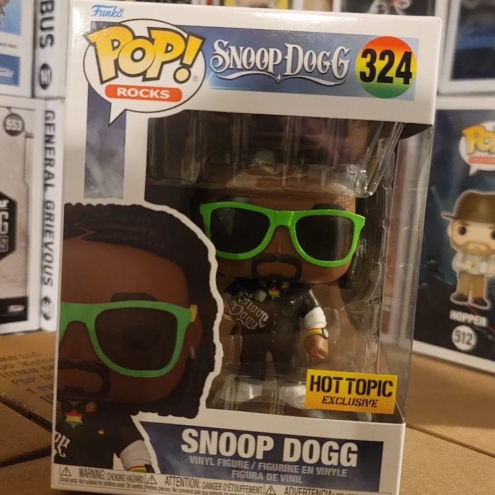 🆕 Funko POP! Rocks: Snoop Dogg #324 HOT TOPIC EXCLUSIVE